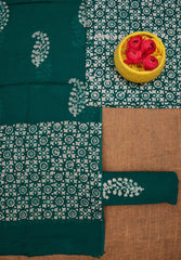 Bulk Quantity Hand Batik Printed Pure Cotton Dress Material Order Sample