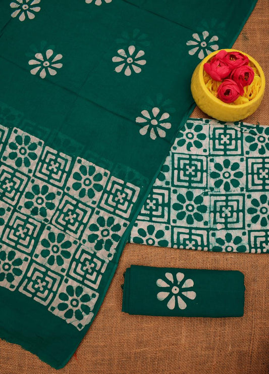 Wholesale Quantity Pure Cotton Hand Batik Printed Dress Material