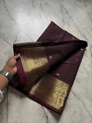 Wholesale Quantity Single Color Banarasi Katan Semi Soft Silk Saree