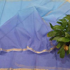 Wholesale Price Pure Cotton Plain Kota Double Color Saree
