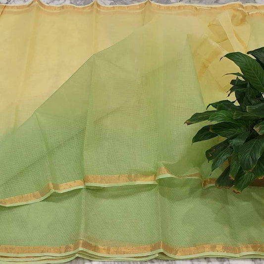 Wholesale Price Pure Cotton Plain Kota Double Color Saree Order Sample