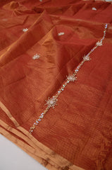 Wholesale Quantity Pure Tissue Silk Kota Doria Hand Work Saree