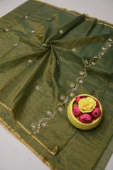 Wholesale Quantity Pure Tissue Silk Kota Doria Hand Work Saree