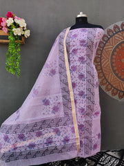 Wholesale Price Kota Doria Hand Block Printed Suit