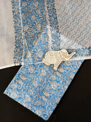 Wholesale Price Hand Block Printed Kota Doria Dress Material
