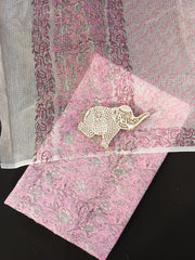 Wholesale Price Hand Block Printed Kota Doria Dress Material