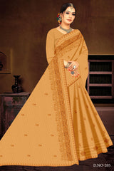 Set of 8 Sarees - Yashika Pure Cotton Embroidered Saree