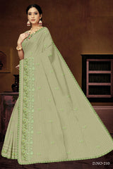 Set of 8 Sarees - Yashika Pure Cotton Embroidered Saree