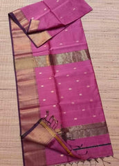 Wholesale Quantity Cotton Silk Butta Design Maheshwari Saree 8 Colors Order Sample