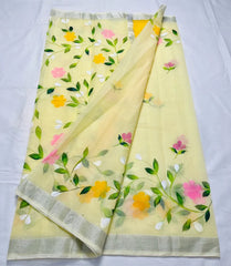 Bulk Quantity Kota Doria Hand Painted Saree