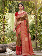 Wholesale Price Pochampalli Soft Silk Saree with Grand Ikat Woven Pallu Order Sample