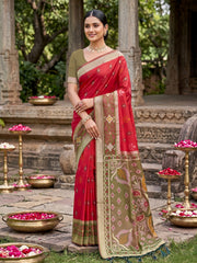 Wholesale Price  Pochampalli Soft Silk Saree with Grand Ikat Woven Pallu & Running Blouse Piece