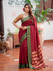 Bulk Quantity Soft Silk Gold Buti Woven Saree