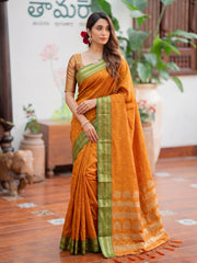 Bulk Quantity Soft Silk Gold Buti Woven Saree