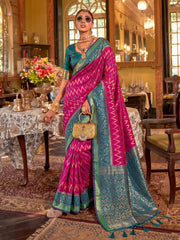 Wholesale Quantity Silk Zigzag Woven Saree
